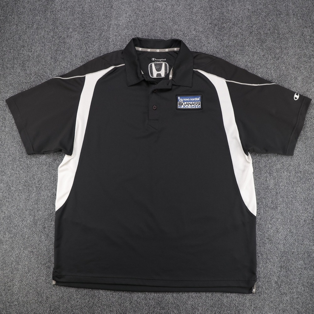 Honda‎ Chip Ganassi Racing Novo Nordisk Champion Mens Polo Shirt Black Large